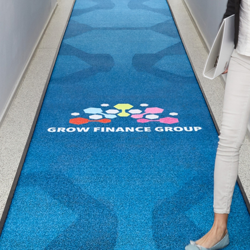 MARATHON corridor mat with custom print